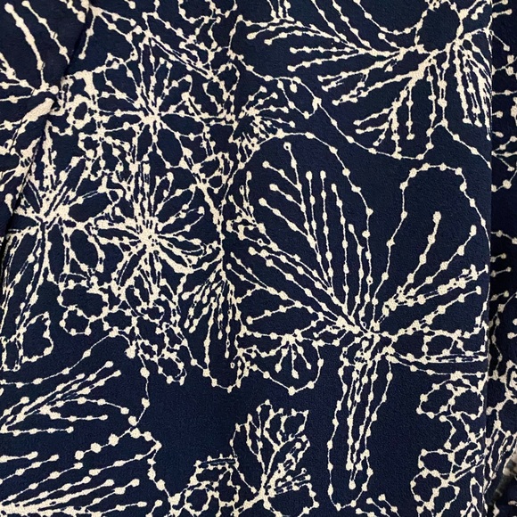 h&m navy cropped tie waist jumpsuit - Picture 4 of 4